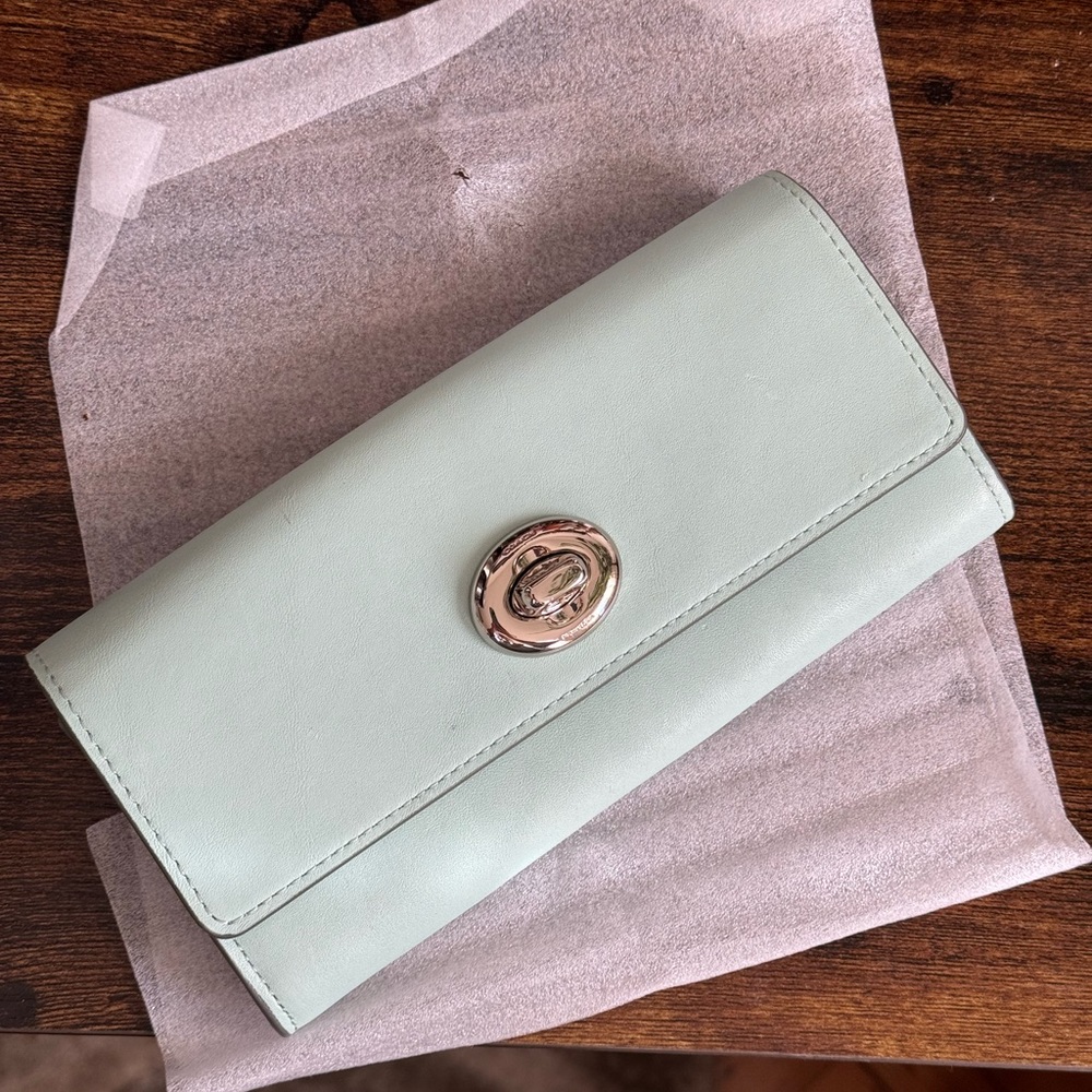 Coach Leather Slim Envelope Wallet